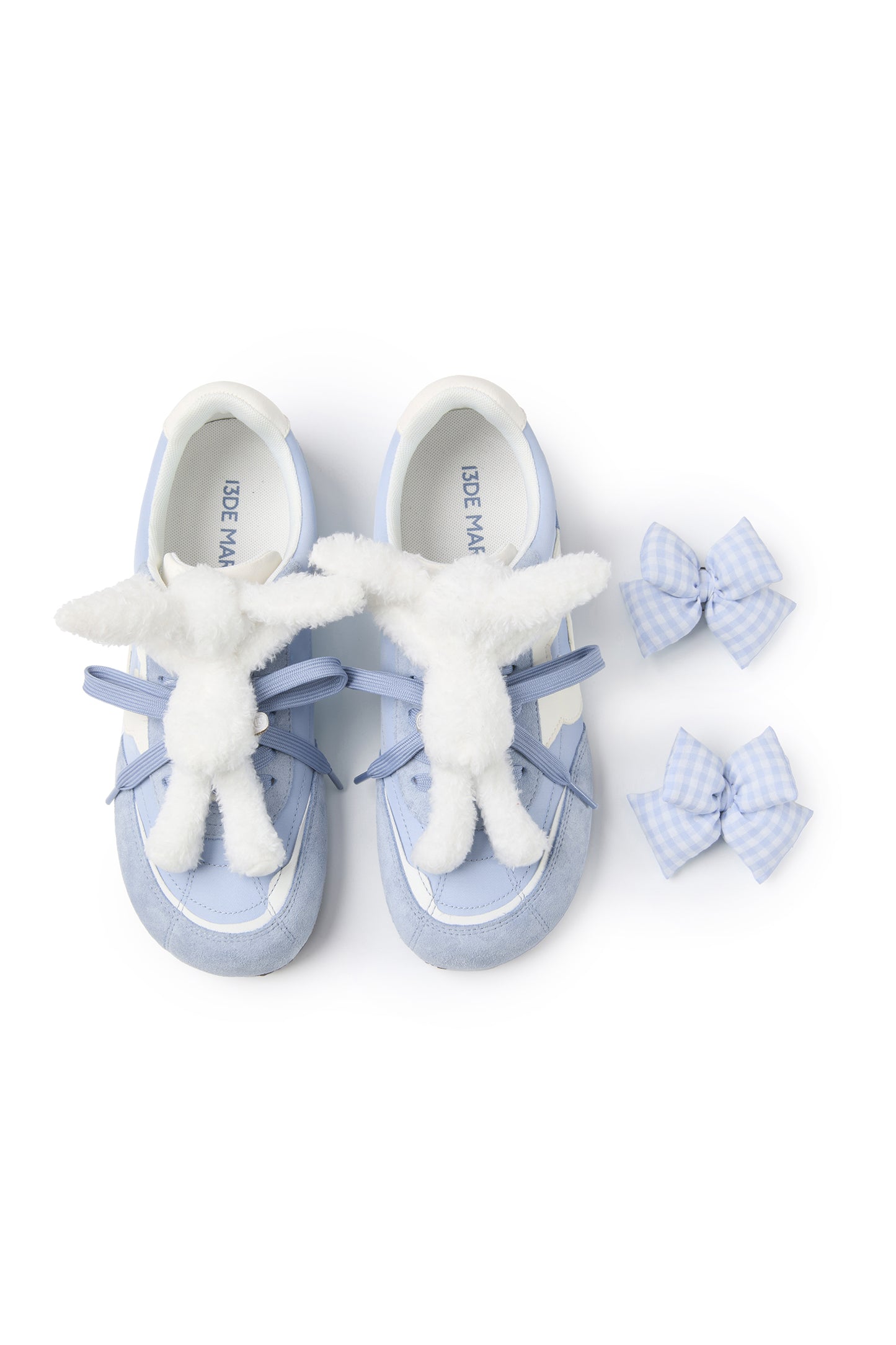 13DE MARZO Bear Plush Sneakers Blue - 13DE MARZO