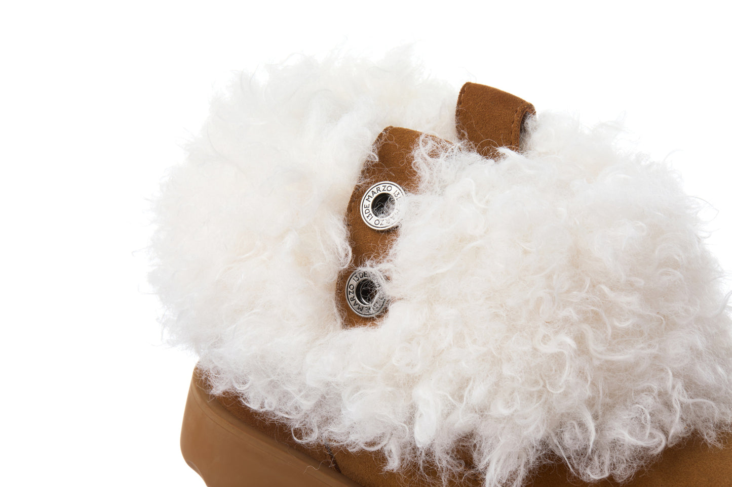 13DE MARZO Lower Fuzzy Snow Boots Khaki - 13DE MARZO