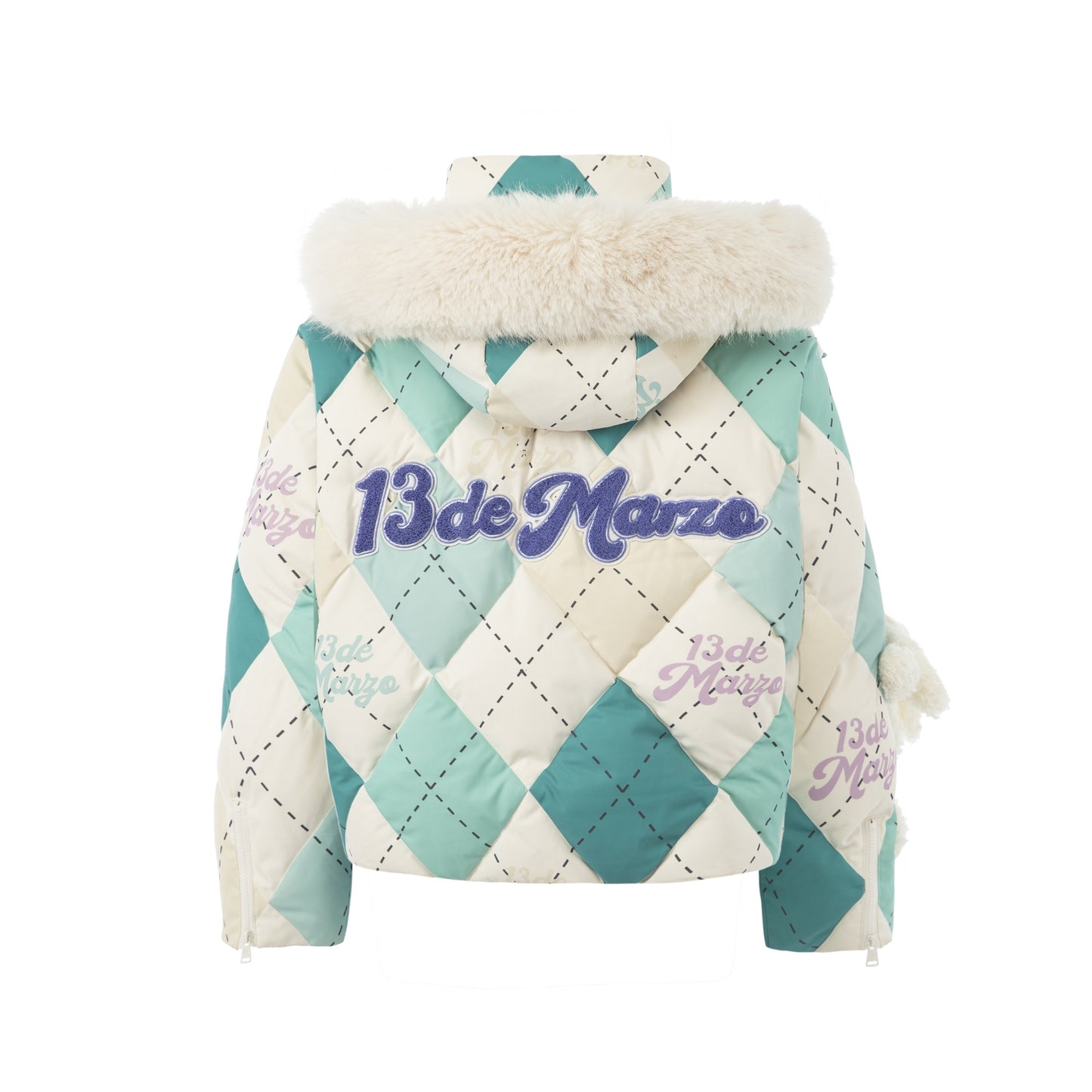 13DE MARZO Diamond Check Down Jacket - 13DE MARZO
