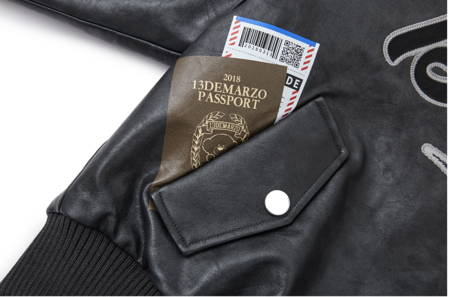 13DE MARZO Pilot Bear Vintage Jacket - 13DE MARZO