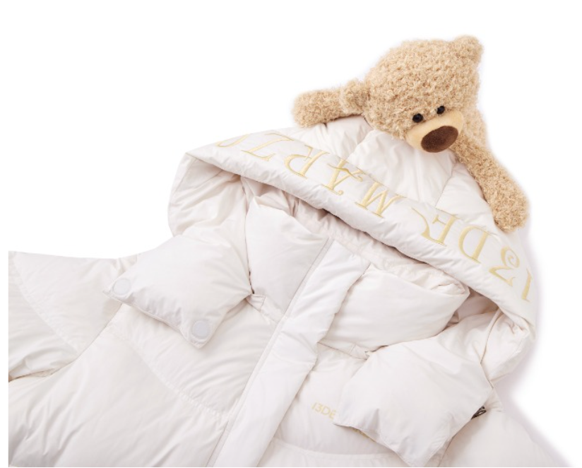 13DE MARZO Bear Puffer Down Jacket Beige - 13DE MARZO