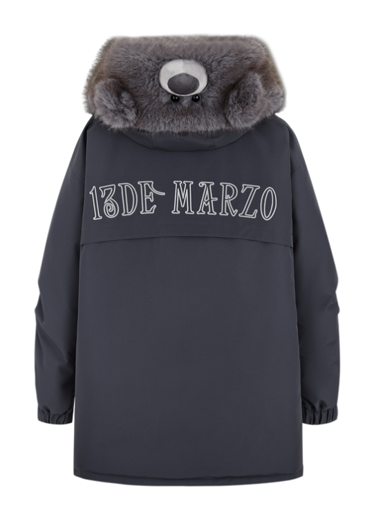 13DE MARZO Doozoo Parka Down Jacket Grey - 13DE MARZO