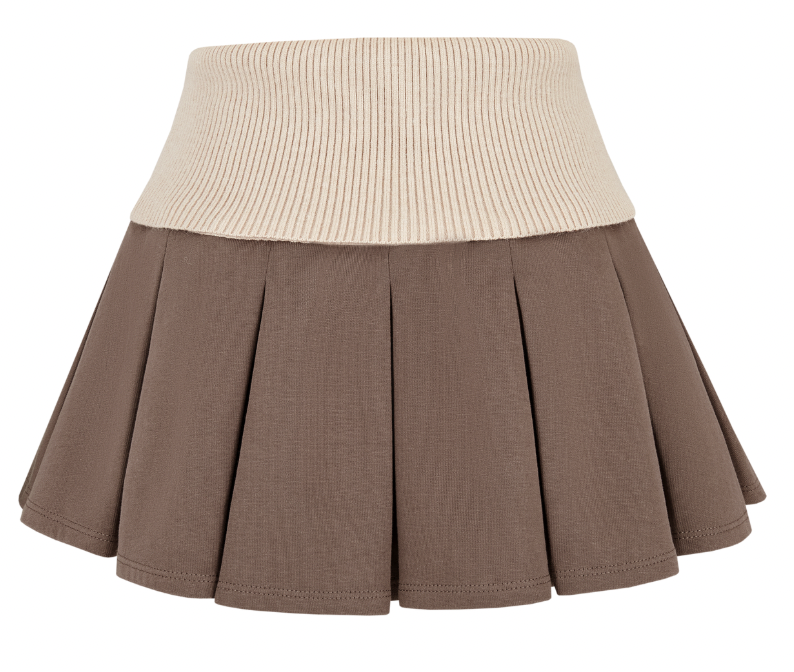 13DE MARZO Bear Head Upper Skirt Brown - 13DE MARZO