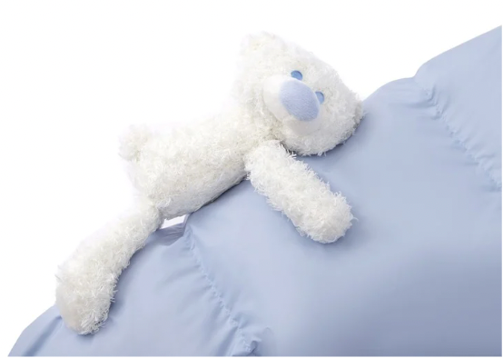 13DE MARZO Base Bear Long Down Jacket Blue - 13DE MARZO