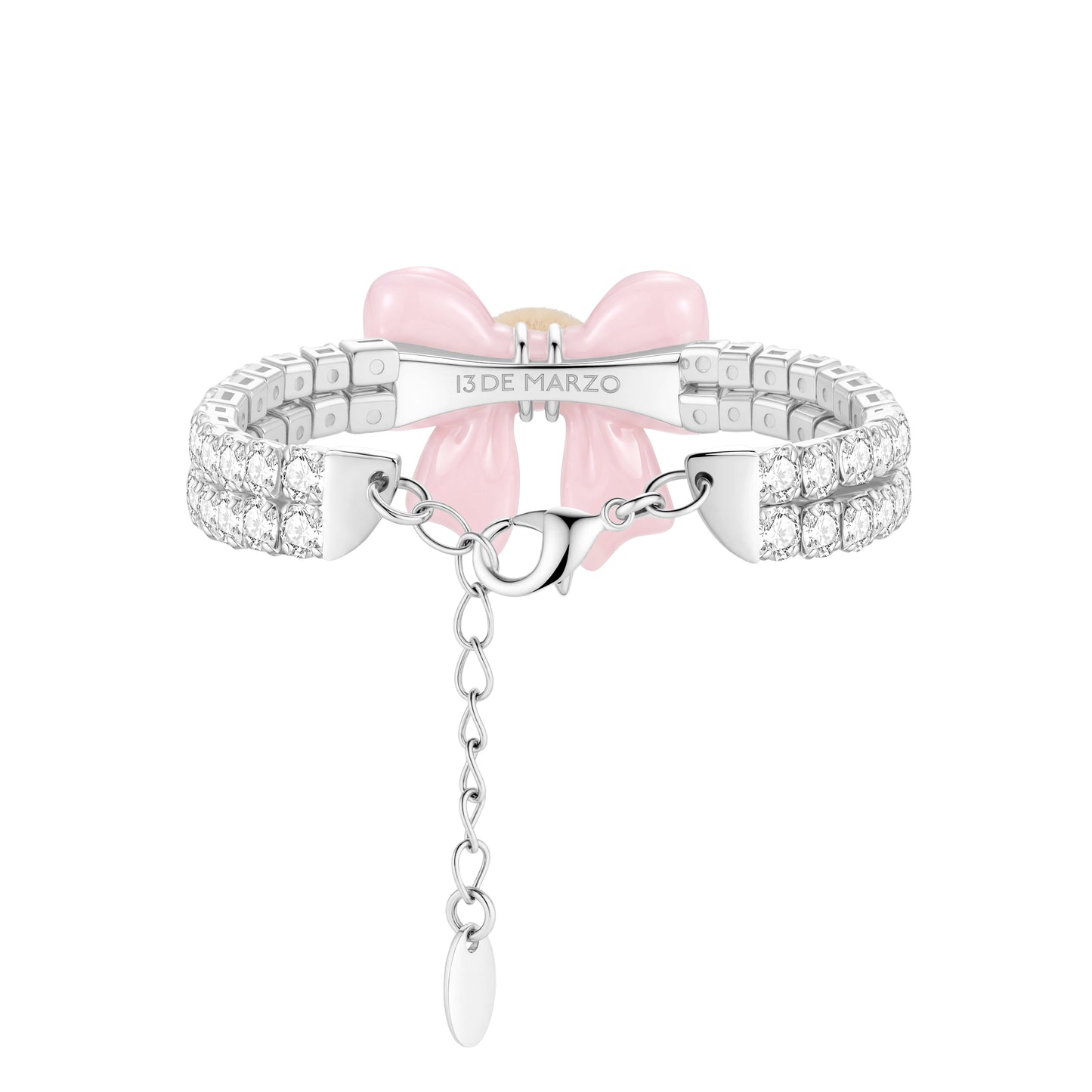 13DE MARZO Mini Bear Bow Bracelet Pink