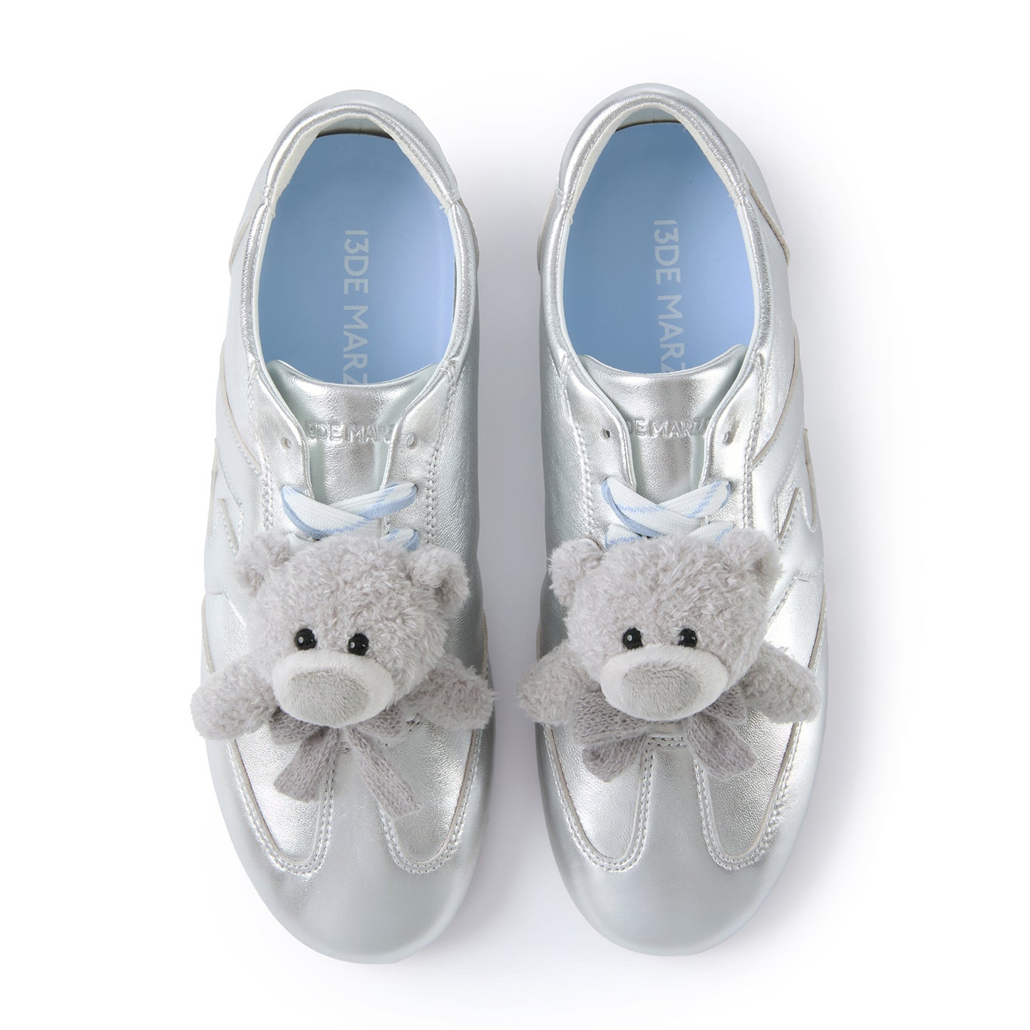 13DE MARZO Bear Training Thin Shoes Silver