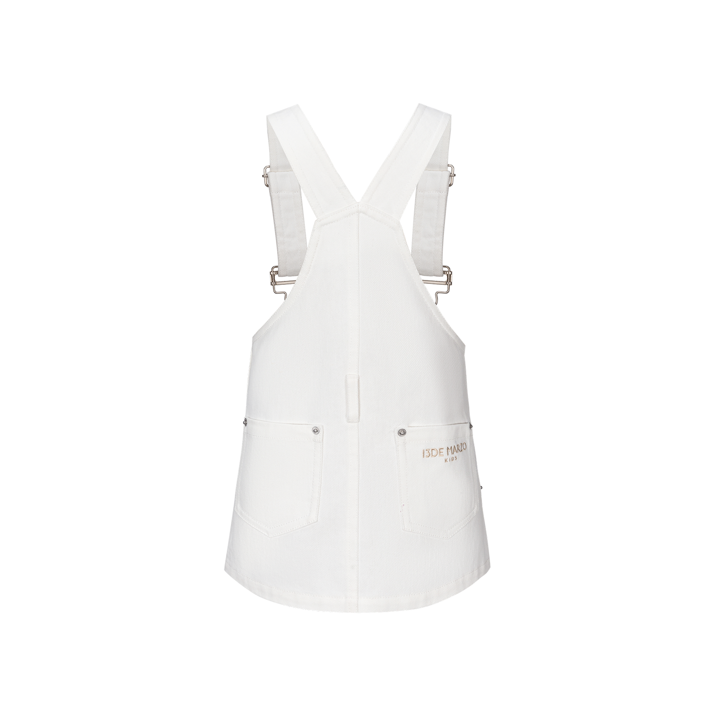 13DE MARZO Floral BabyBear Overall White - 13DE MARZO