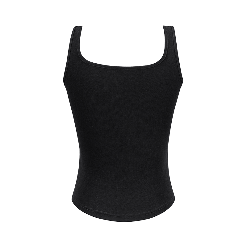 13DE MARZO Bear Logo Tank Top Black