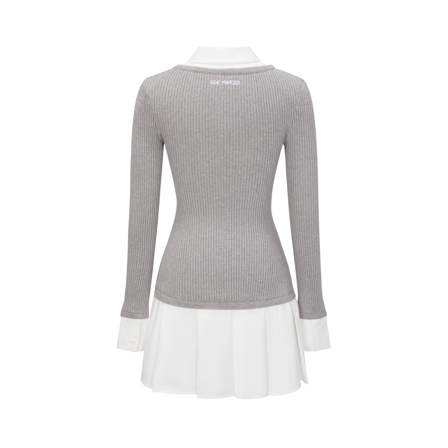 13DE MARZO Faux Two-Piece Sweater Dress - 13DE MARZO