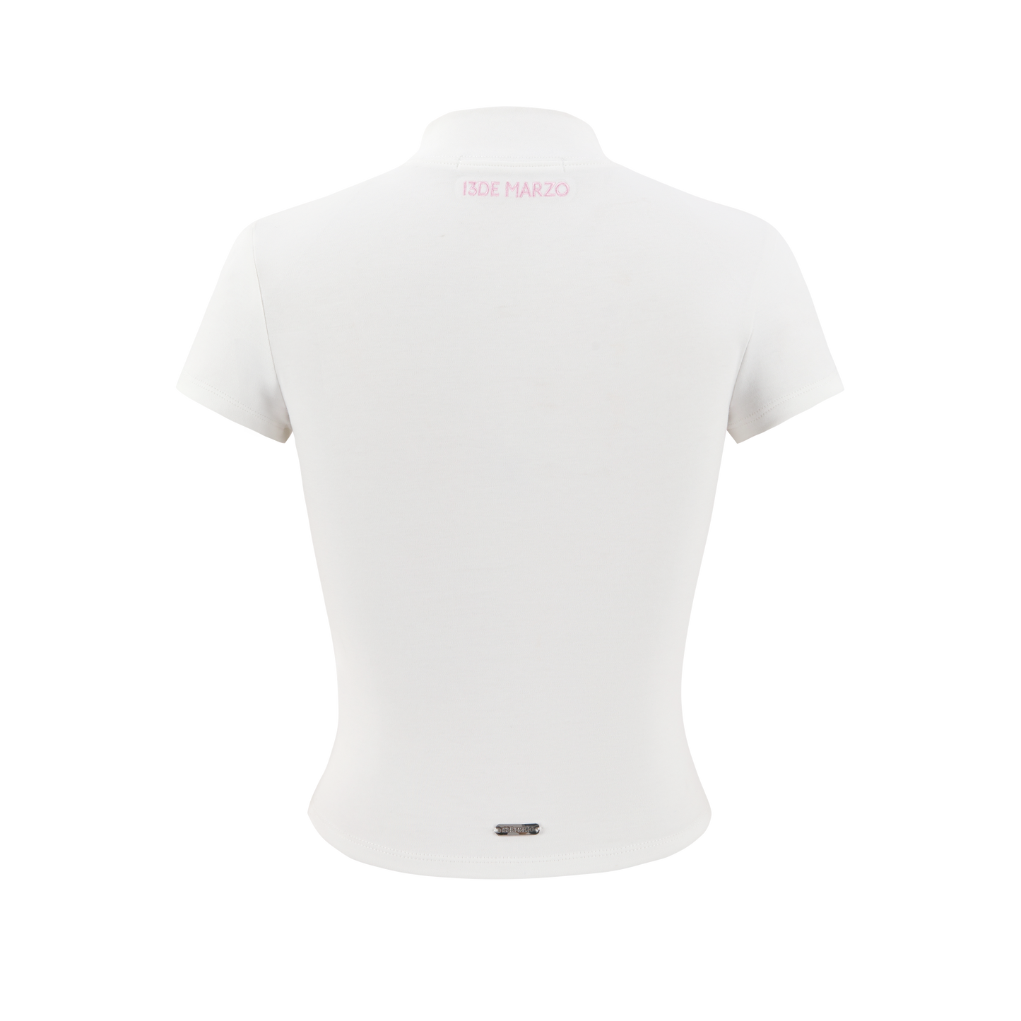 13DE MARZO Cartoon Waffle check T-shirt - 13DE MARZO