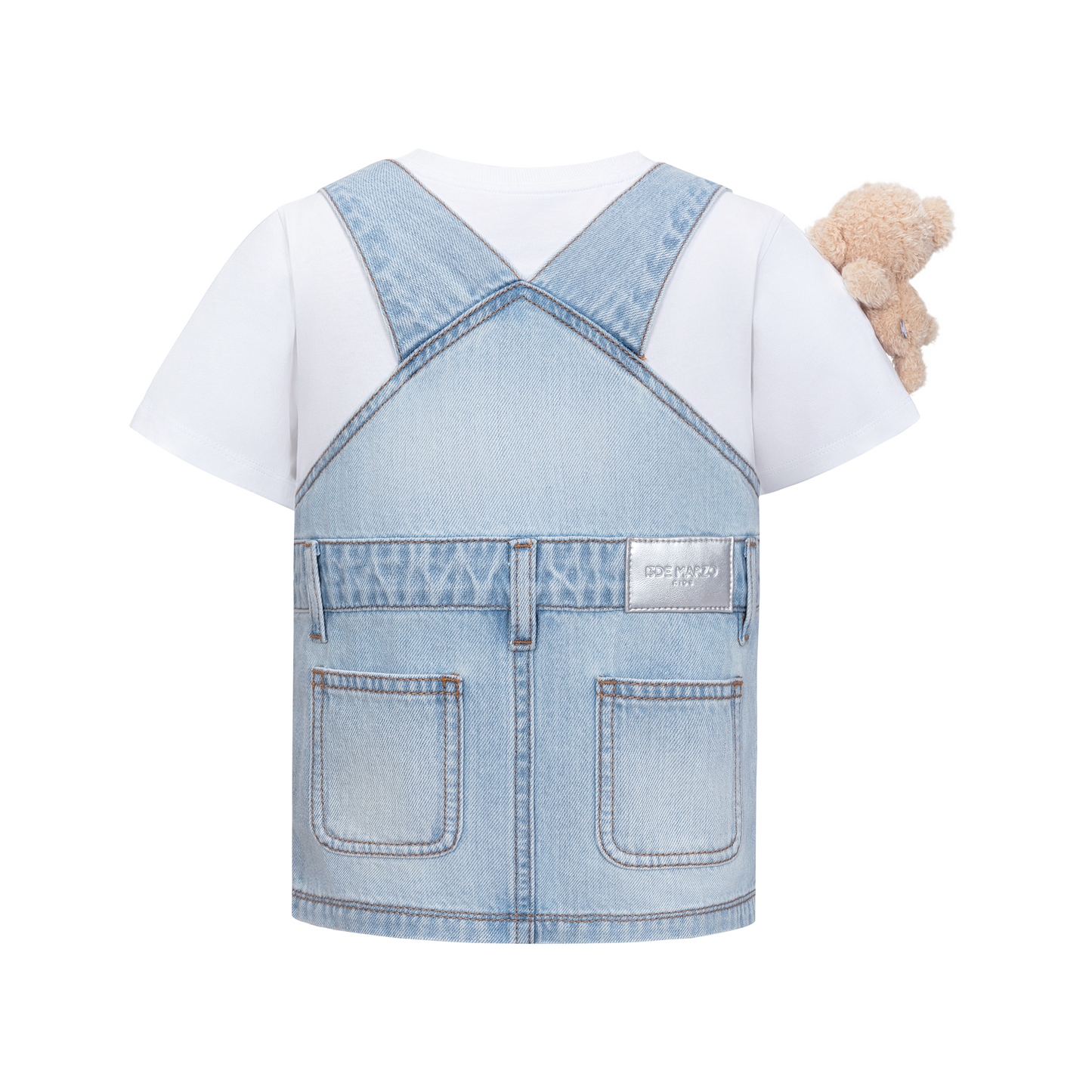 13DE MARZO BabyBear Printing Overall T-shirt - 13DE MARZO