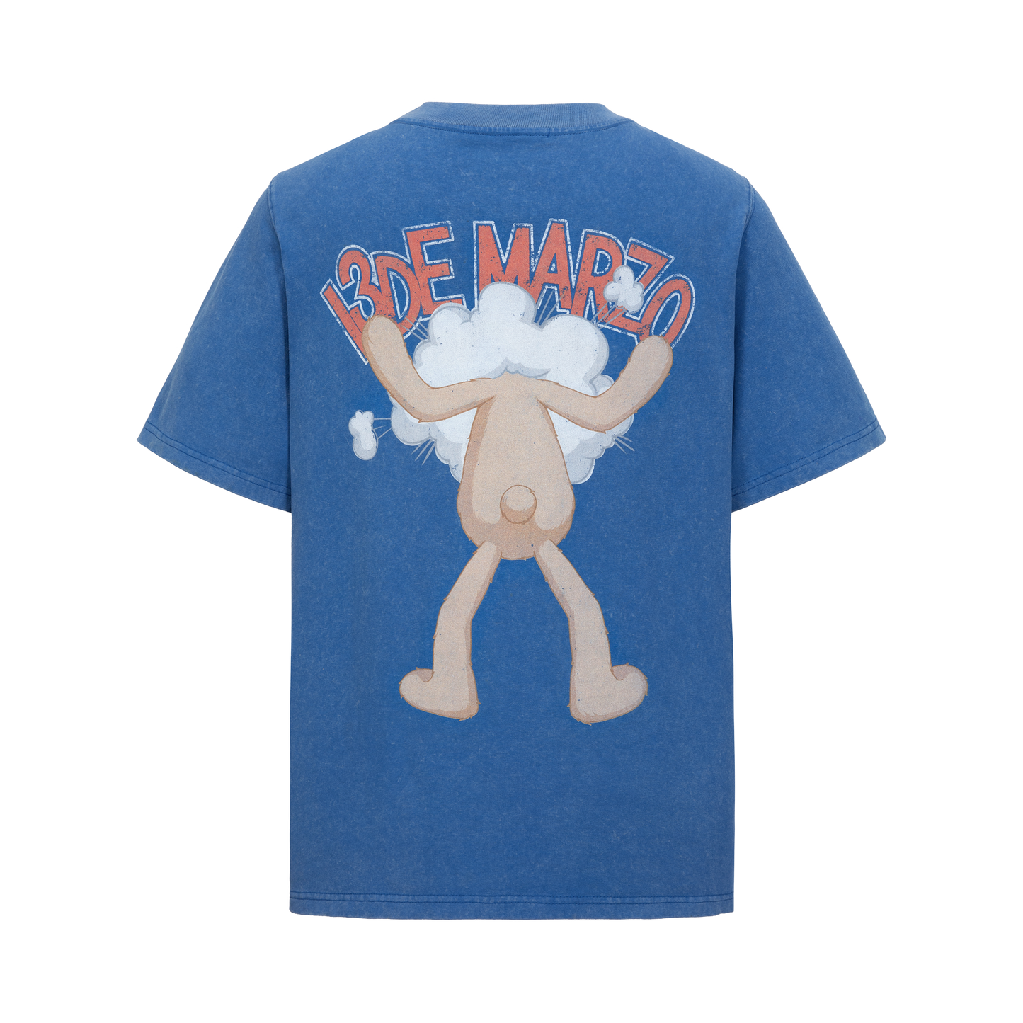 13DE MARZO Bear Anime Smog T-shirt - 13DE MARZO