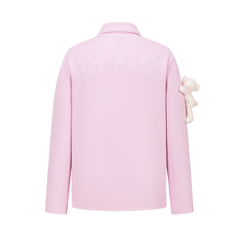 13DE MARZO Bear Polo T-shirt Pink