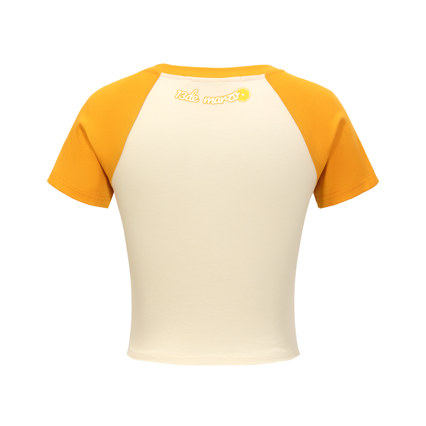 13DE MARZO Fruit Raglan Cropped-Top - 13DE MARZO