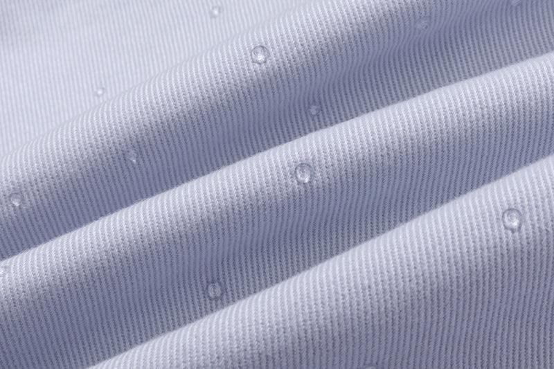 13DE MARZO All-Over Faux Rhinestone Shirt Jacket Blue