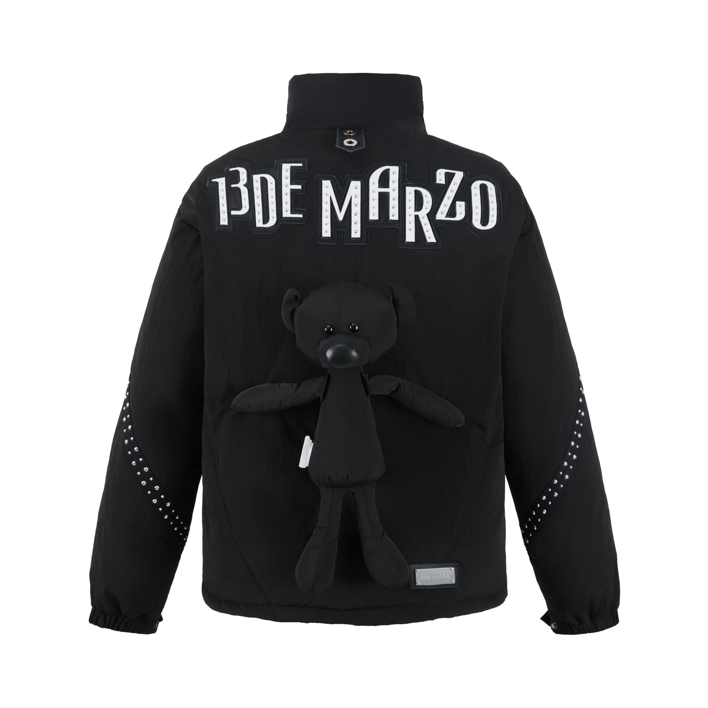 13DE MARZO Bear Logo Rivet Down Jacket - 13DE MARZO