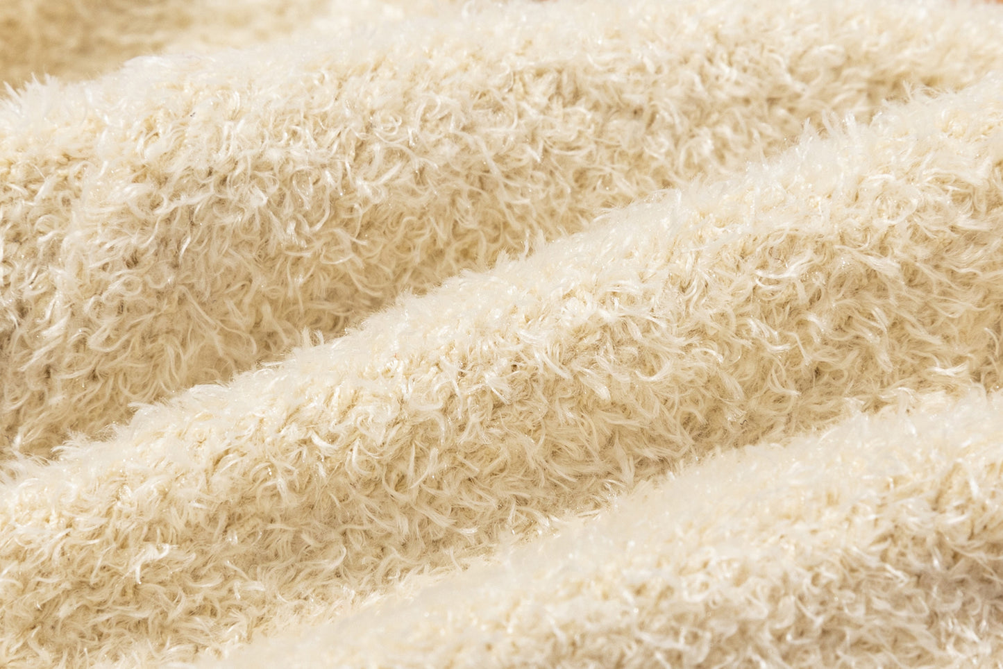 13DE MARZO Pet Coral Fleece Sweater Almond