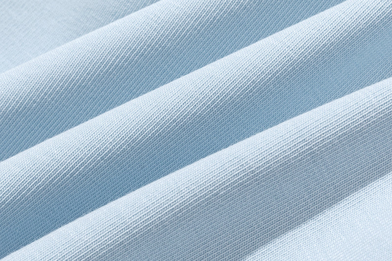 13DE MARZO Silver Foil Chain Print Bustier Top Blue