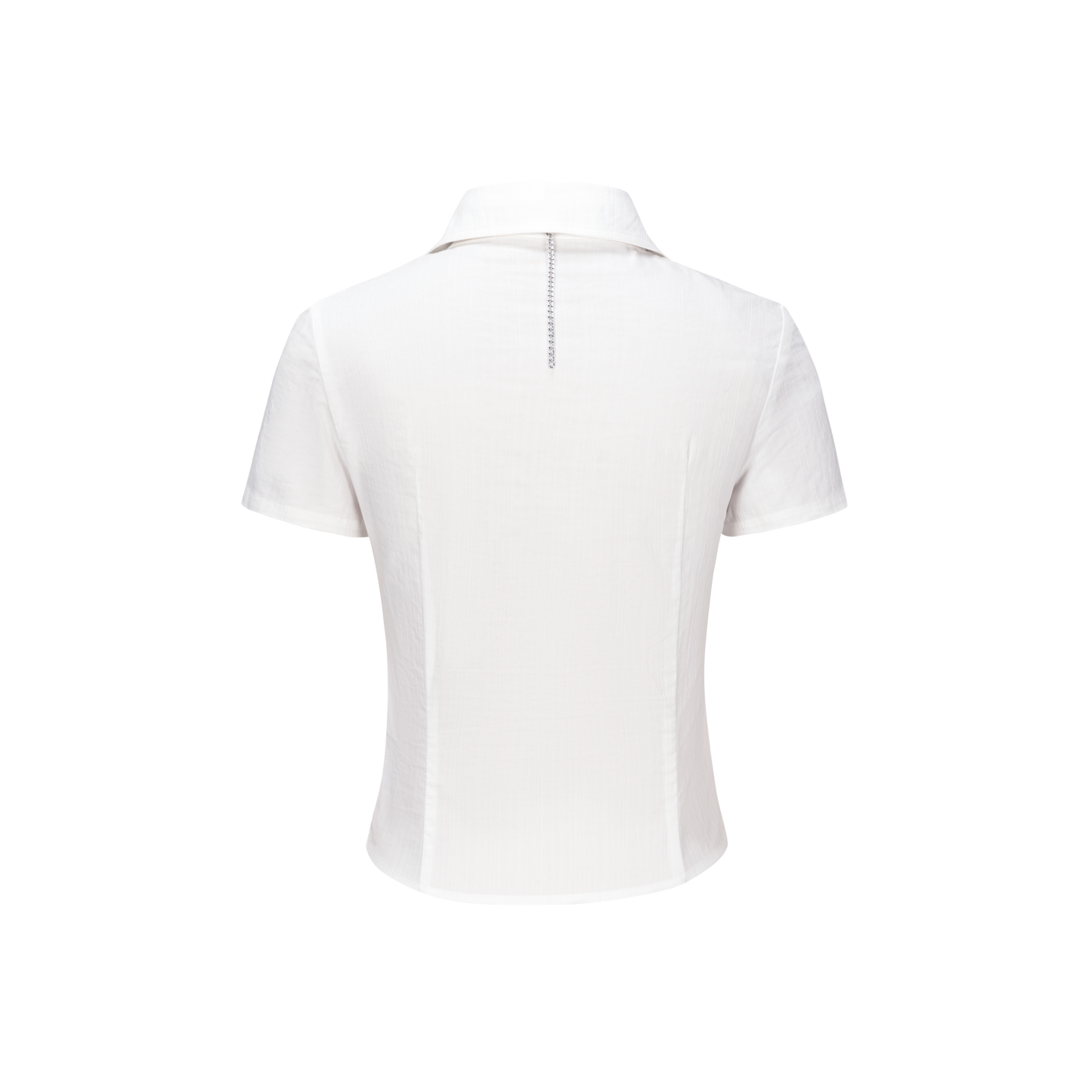 13DE MARZO Bear Fitted Waist Shirt White