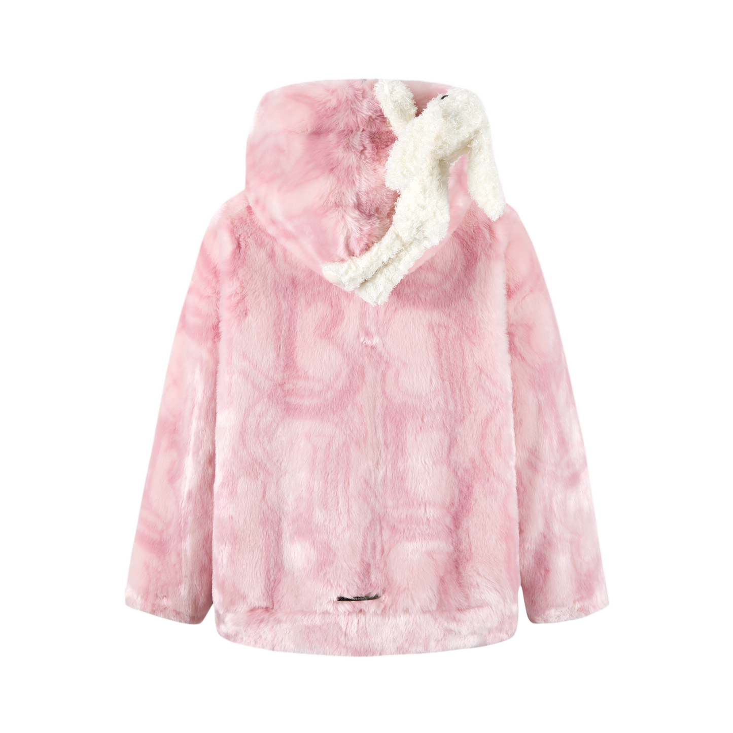 13DE MARZO Artificial Fur Logo Coat - 13DE MARZO