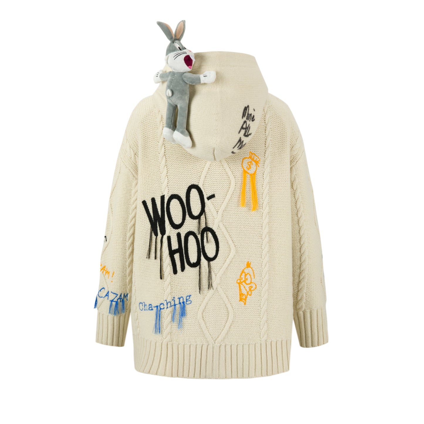 13DE MARZO Daffy Duck Weave Knit Cardigan - 13DE MARZO