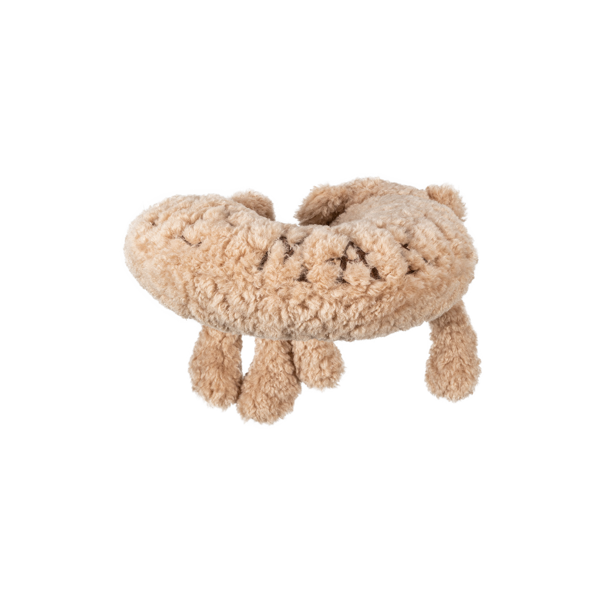 13DE MARZO Plush U-Shaped Travel Pillow Khaki - 13DE MARZO