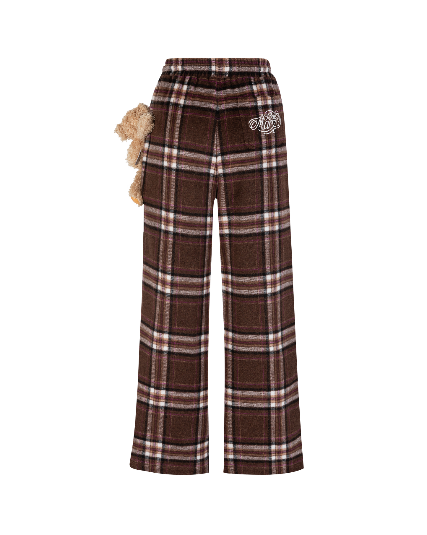 13DE MARZO Doozoo Plaid Straight Pants - 13DE MARZO