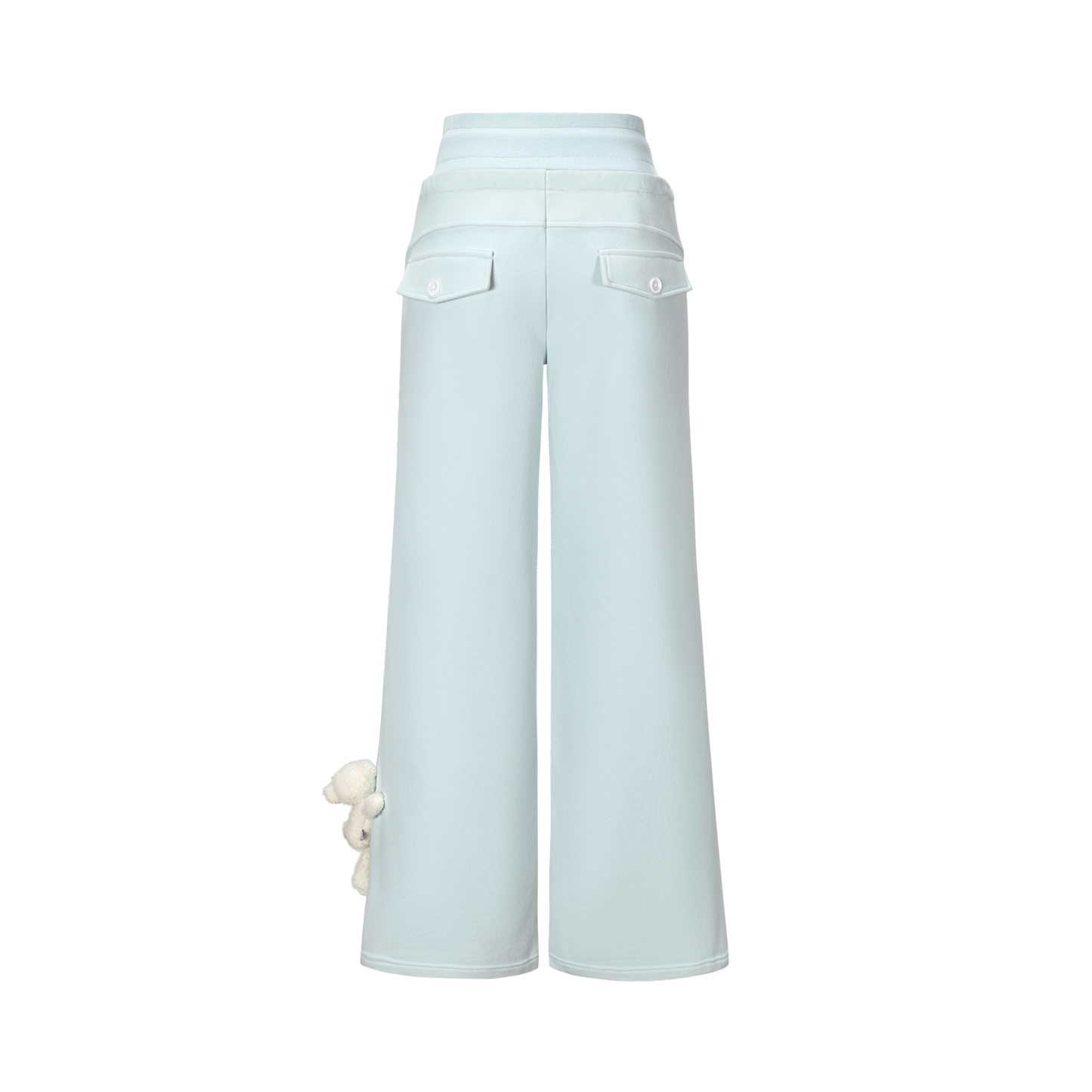 13DE MARZO Snow Bear Micro Flare Sweatpants Blue