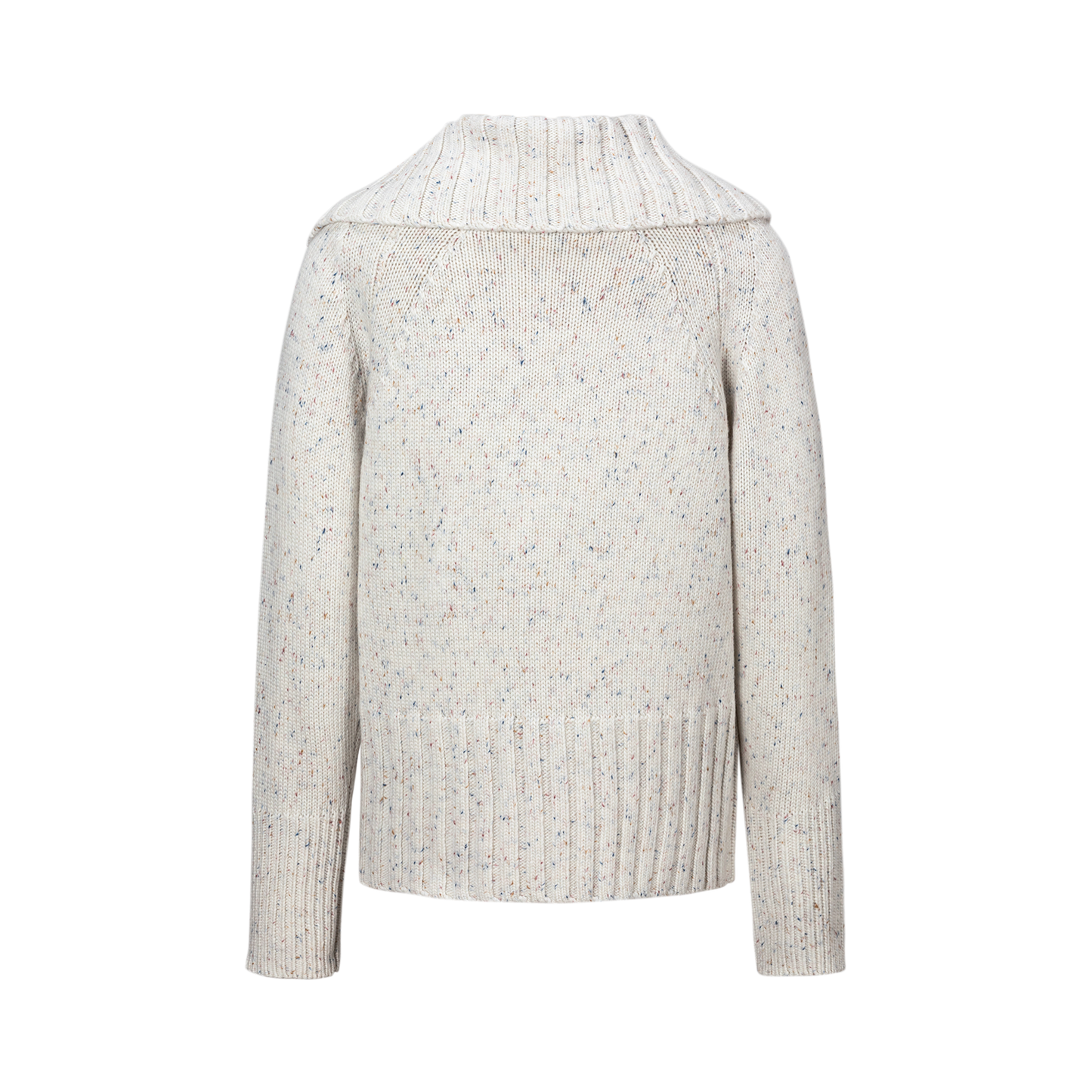 13DE MARZO Button Bear Slant Collar Sweater Colorful