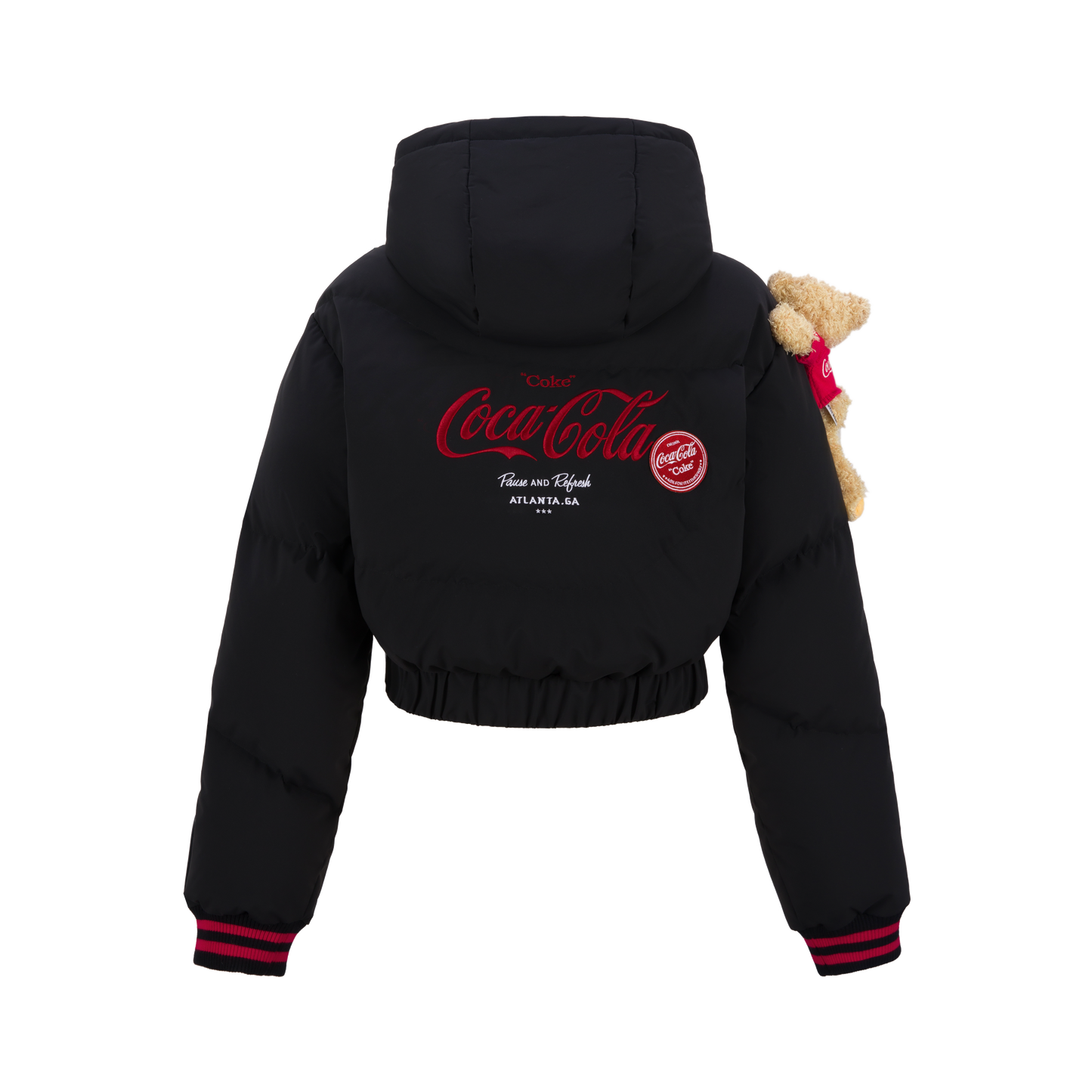 13DE MARZO Coca-Cola Bear Hooded Down Jacket - 13DE MARZO