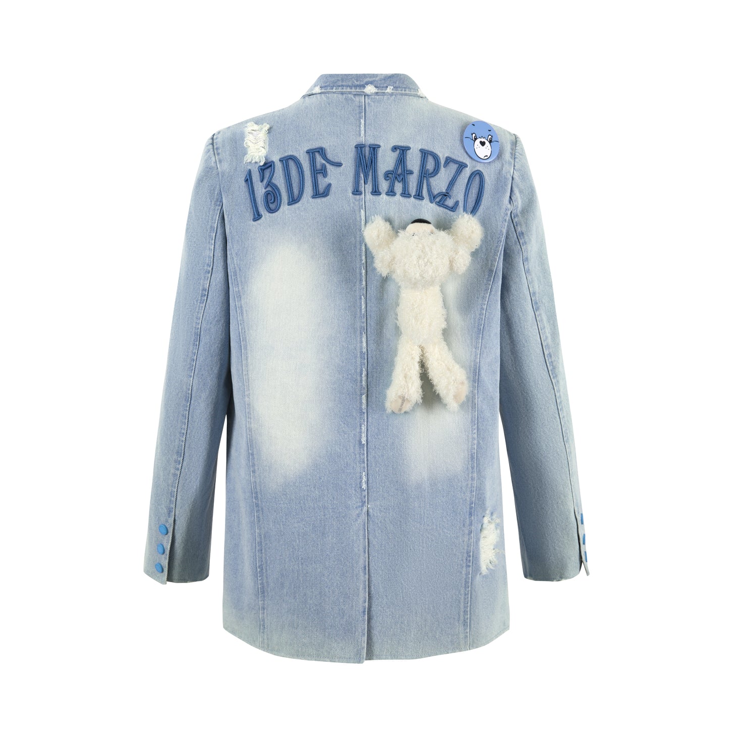 13DE MARZO Care Bears Broken Denim Suit - 13DE MARZO
