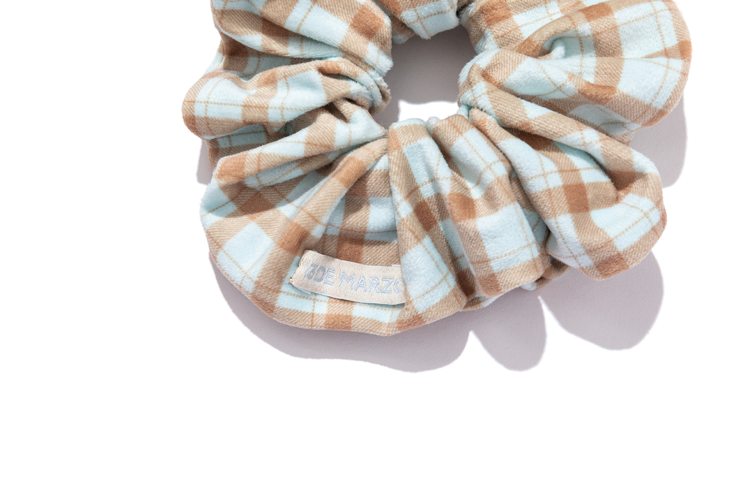 13DE MARZO Bear Plaid Hair Tie
