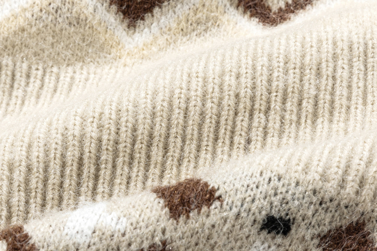 13DE MARZO Bow Knit Jacquard Leg Warmers