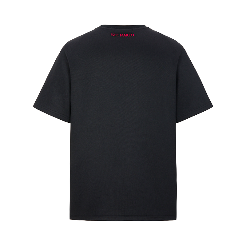 13DE MARZO Bear Hollow Heart T-shirt Black