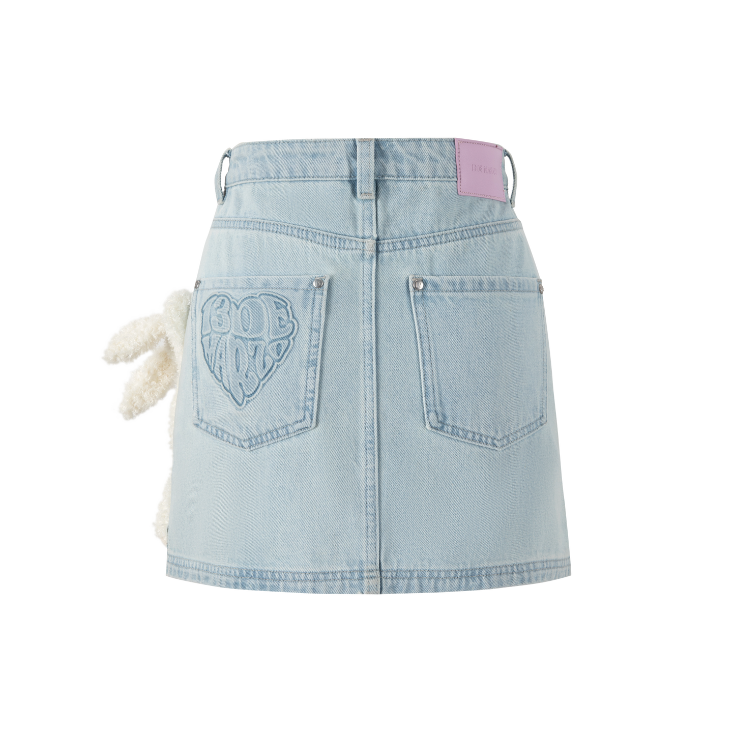 13DE MARZO Doozoo Heart Logo Denim Dress - 13DE MARZO