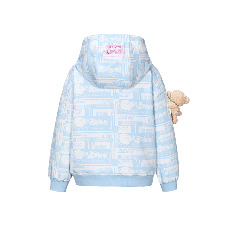 13DE MARZO BabyBear Bubblegum Zipup Hoodie Blue