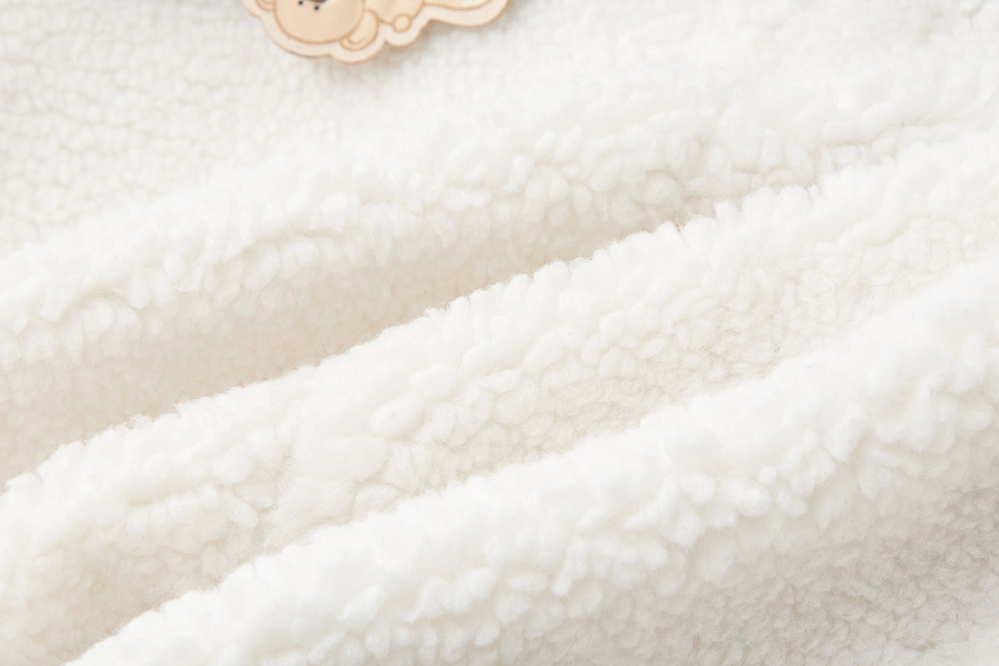 13DE MARZO BabyBear Sailor Collar Shearling Vest