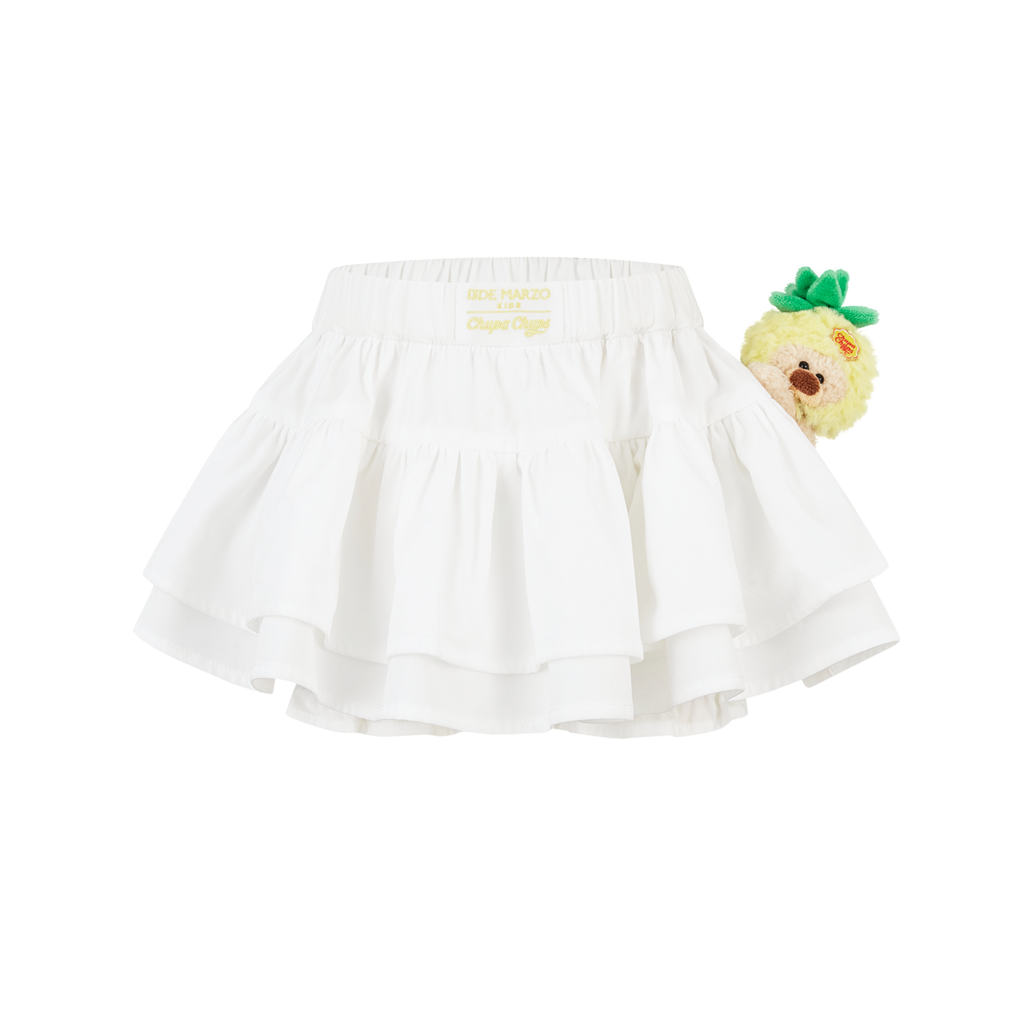 13DE MARZO BabyBear Lace Peplum Bloomer Shorts White - 13DE MARZO