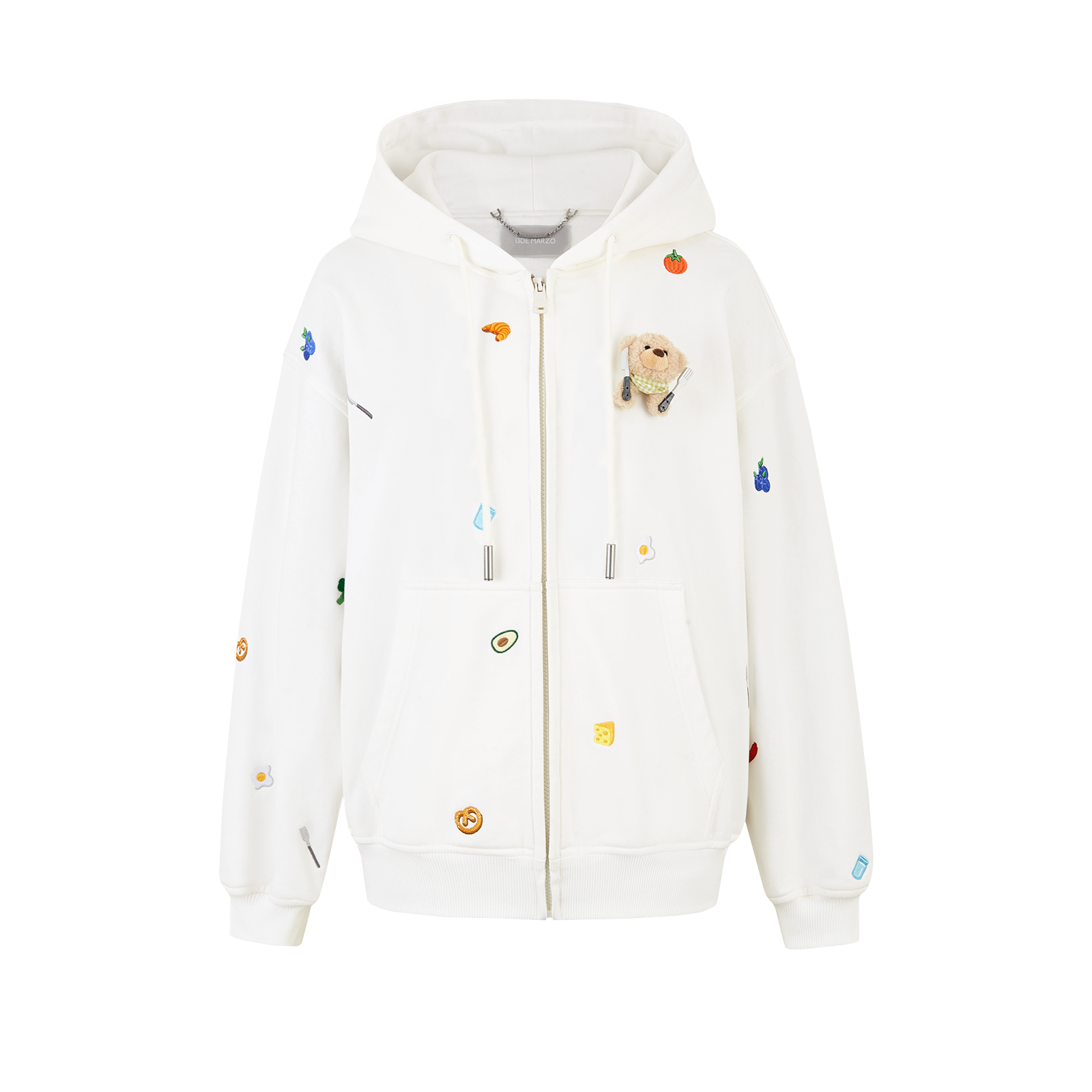 13DE MARZO｜Nutrition Breakfast Bear Hoodie White