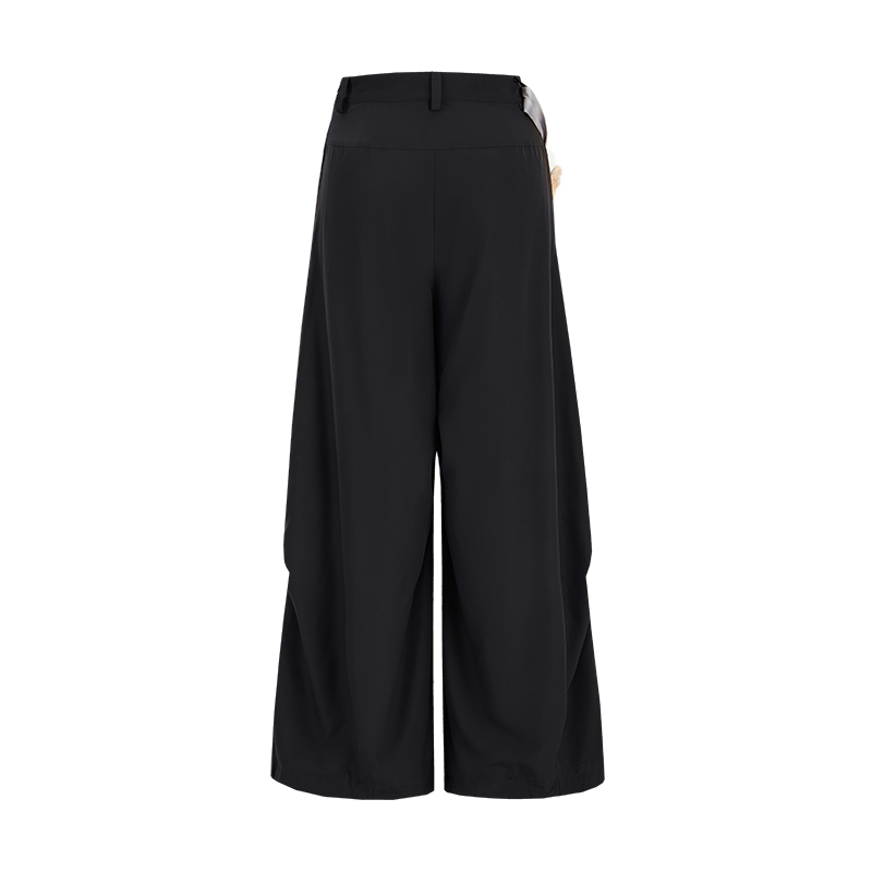 13DE MARZO Tie Belt Trousers Black - 13DE MARZO