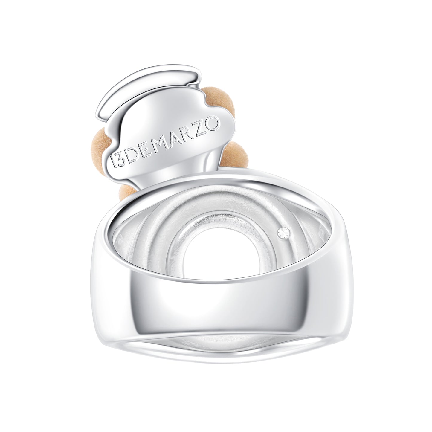 13DE MARZO Little Bear Captain Crystal Rhinestone Ring - 13DE MARZO