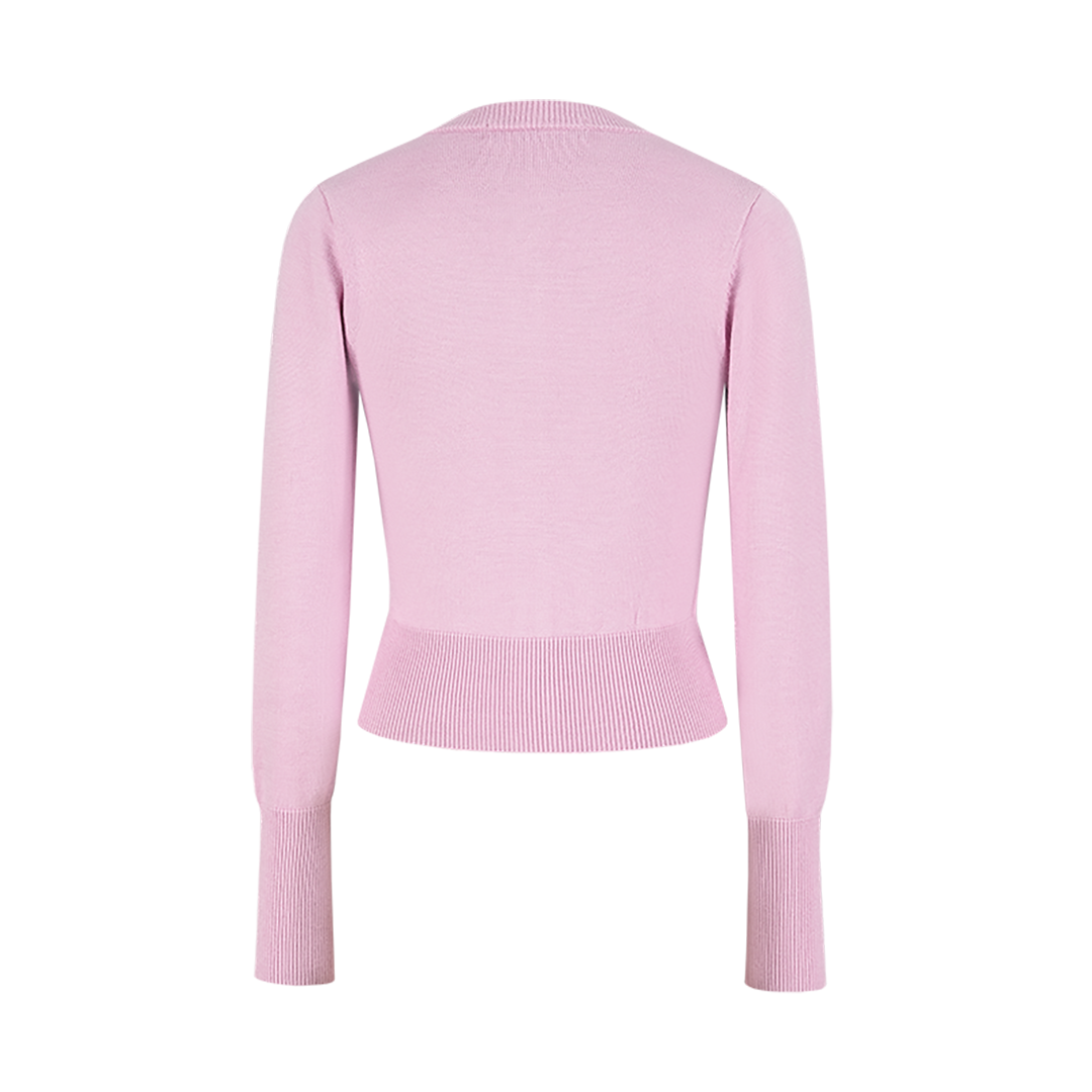 13DE MARZO Mini Logo Cardigan Pink