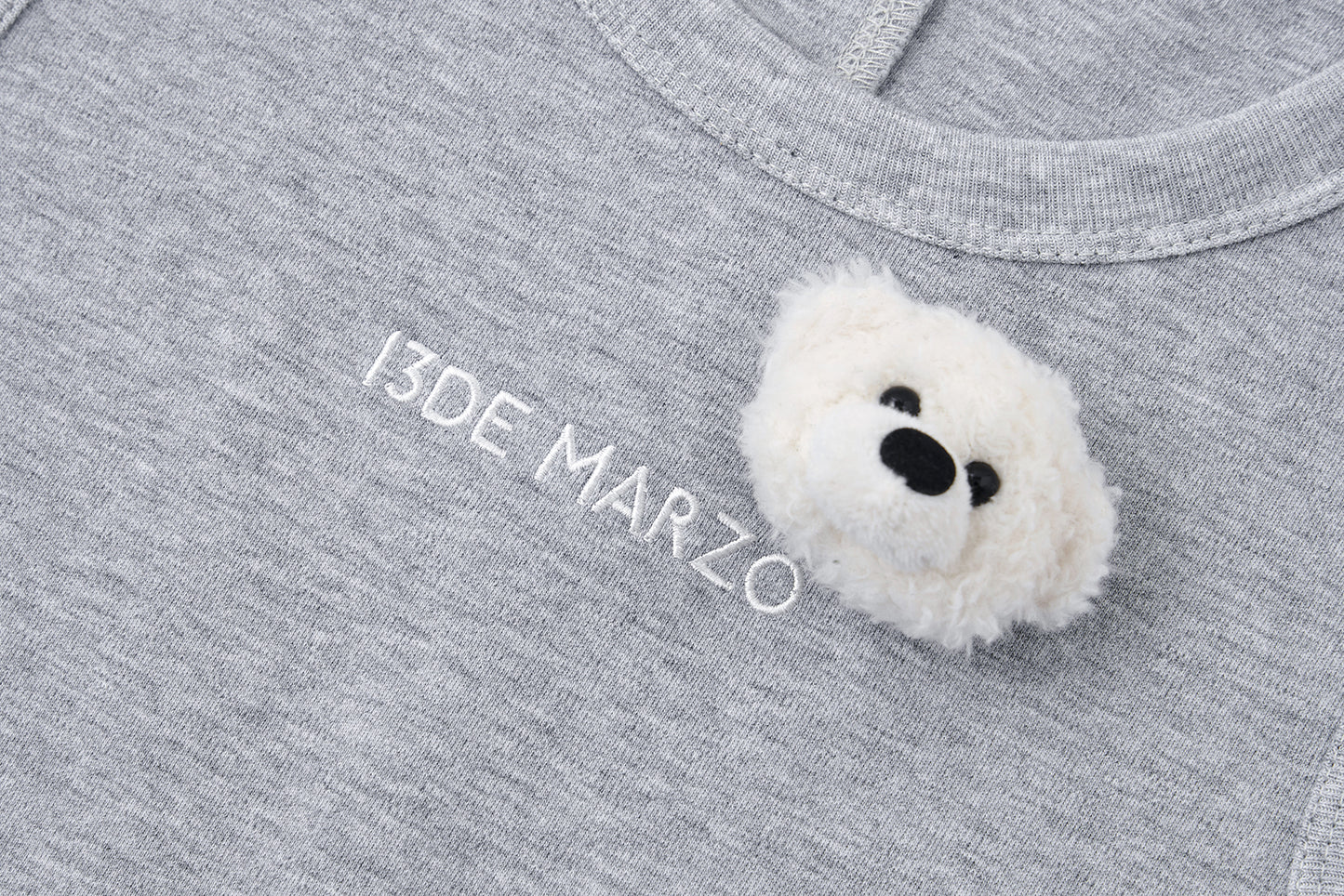 13DE MARZO Bear Base Vest Grey