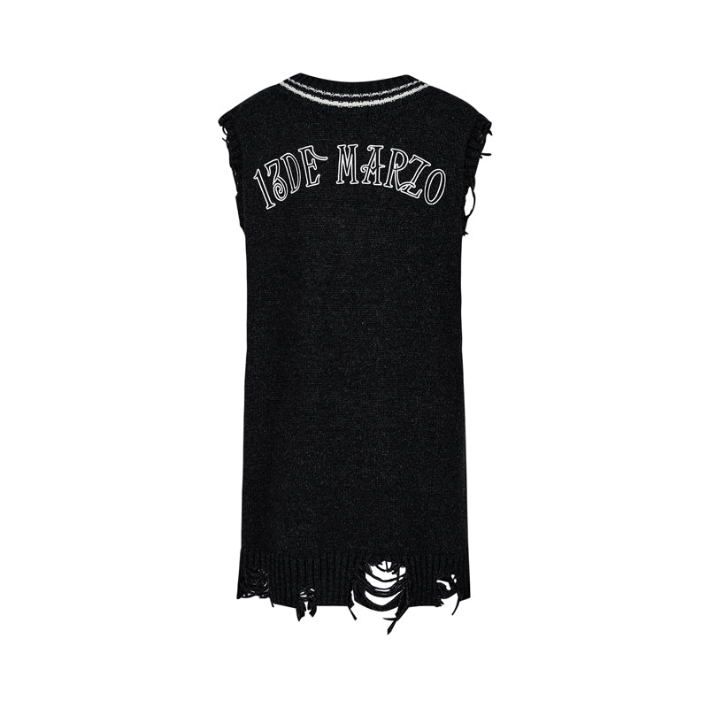13DE MARZO Chains Knitted Vest Dress - 13DE MARZO