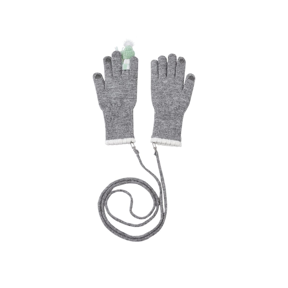 13DE MARZO Snow Bear Gloves Grey
