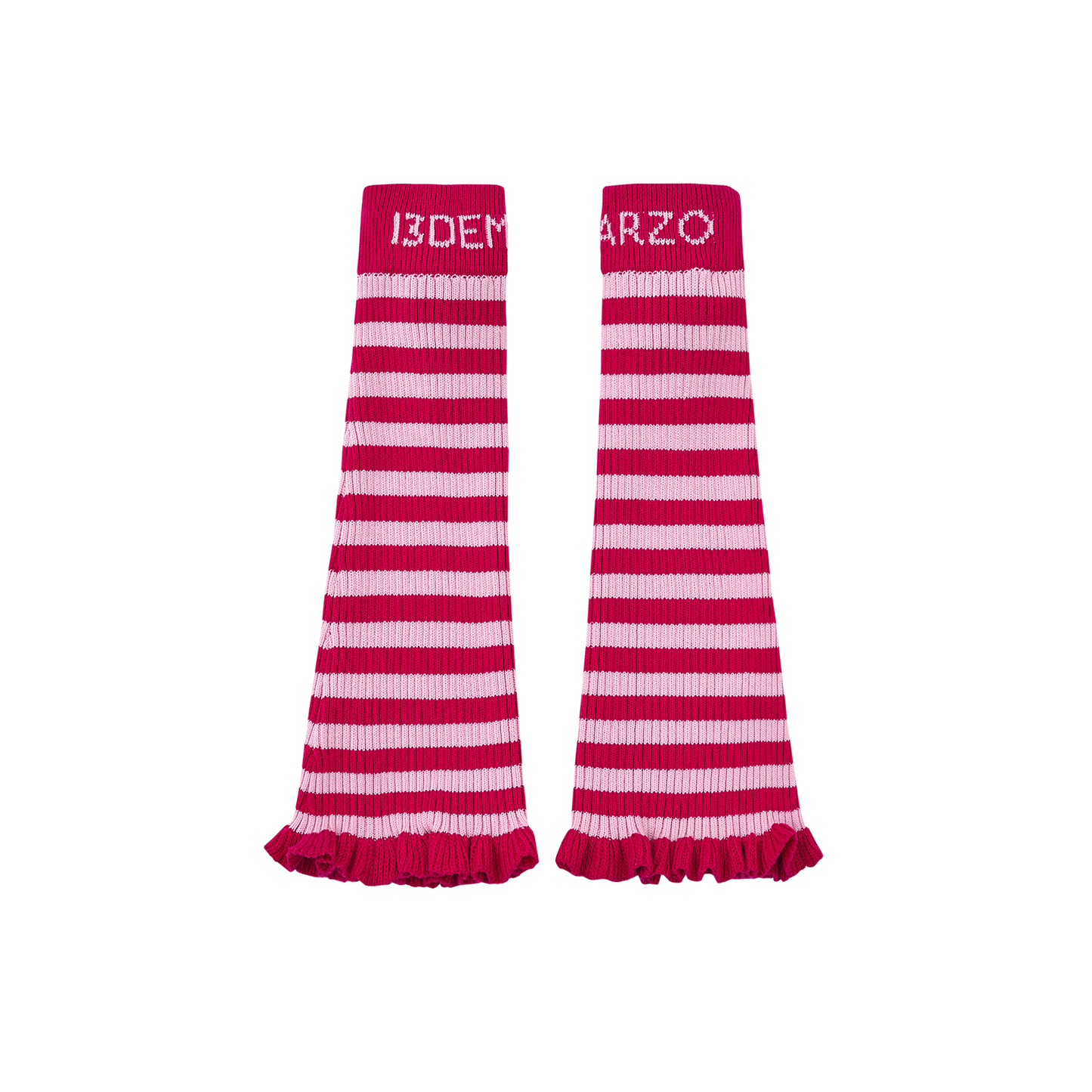 13DE MARZO Bear Rainbow Leg Warmer Rose Red - 13DE MARZO