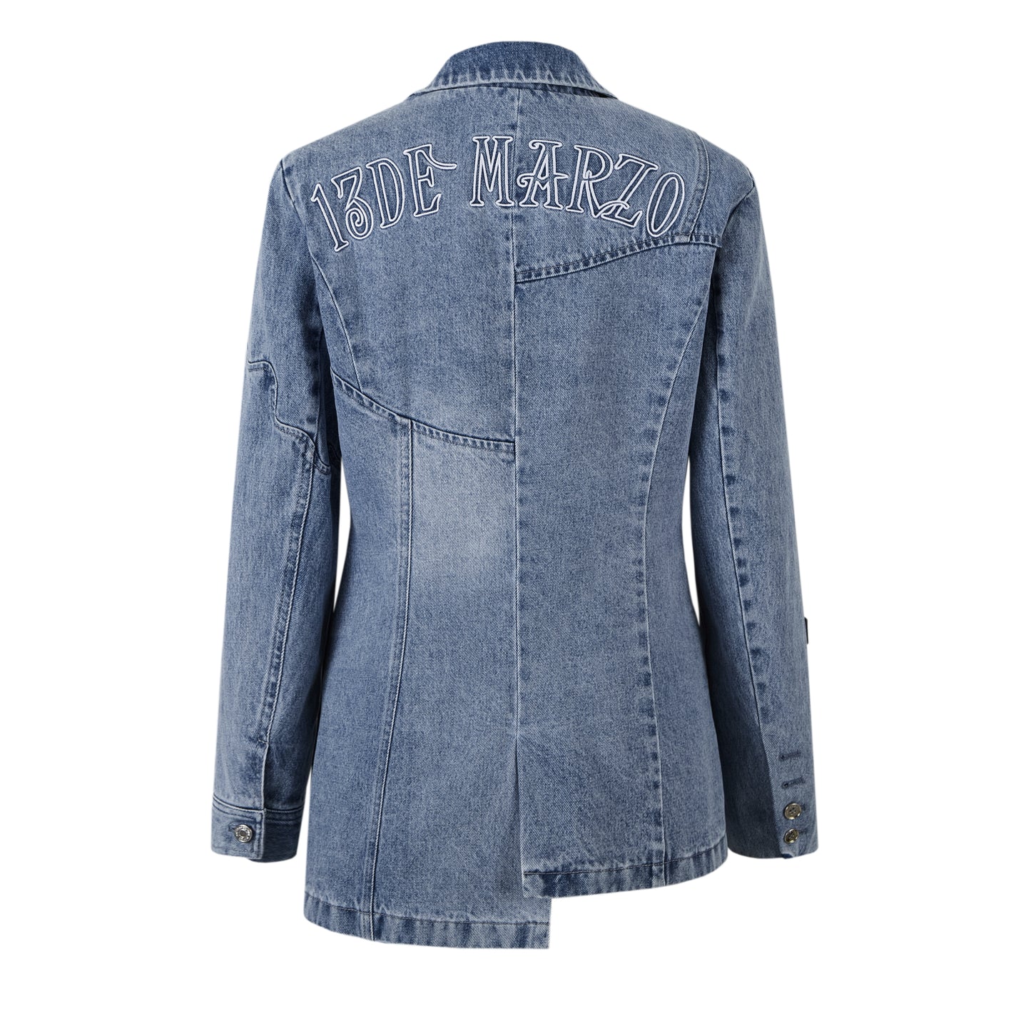 13DE MARZO Bear Curved Denim Suit - 13DE MARZO