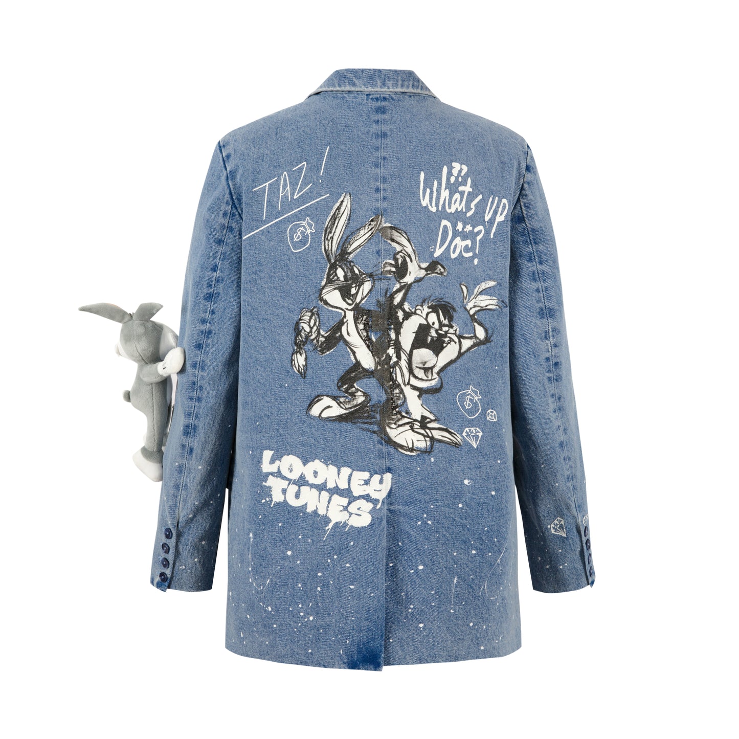 13DE MARZO Bugs Bunny Splash Denim Suit - 13DE MARZO