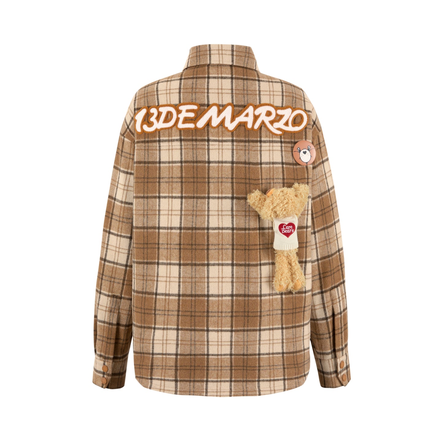 13DE MARZO Care Bears Plaid Shirt Coat - 13DE MARZO