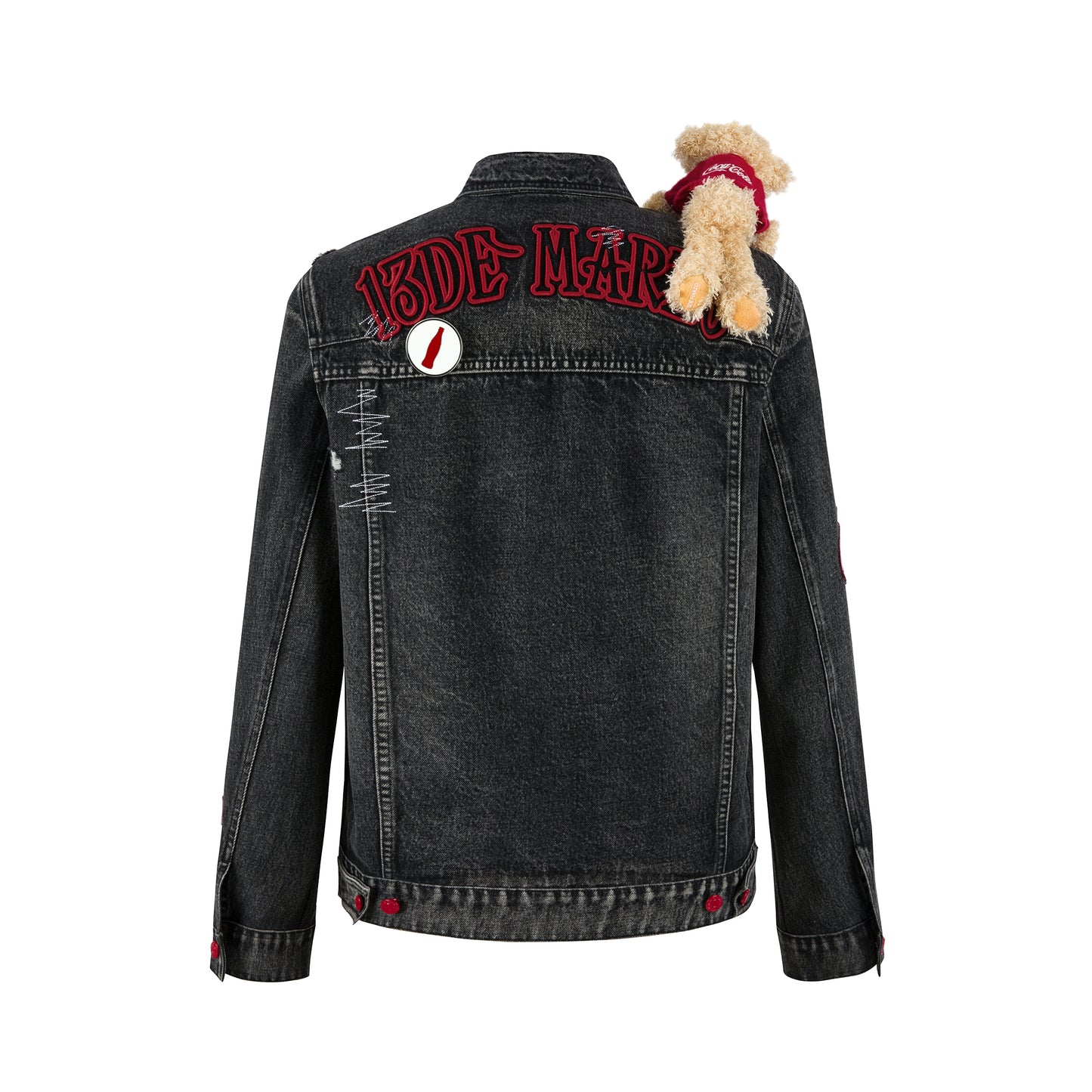 13DE MARZO Coca-Cola Bear Denim Jacket - 13DE MARZO